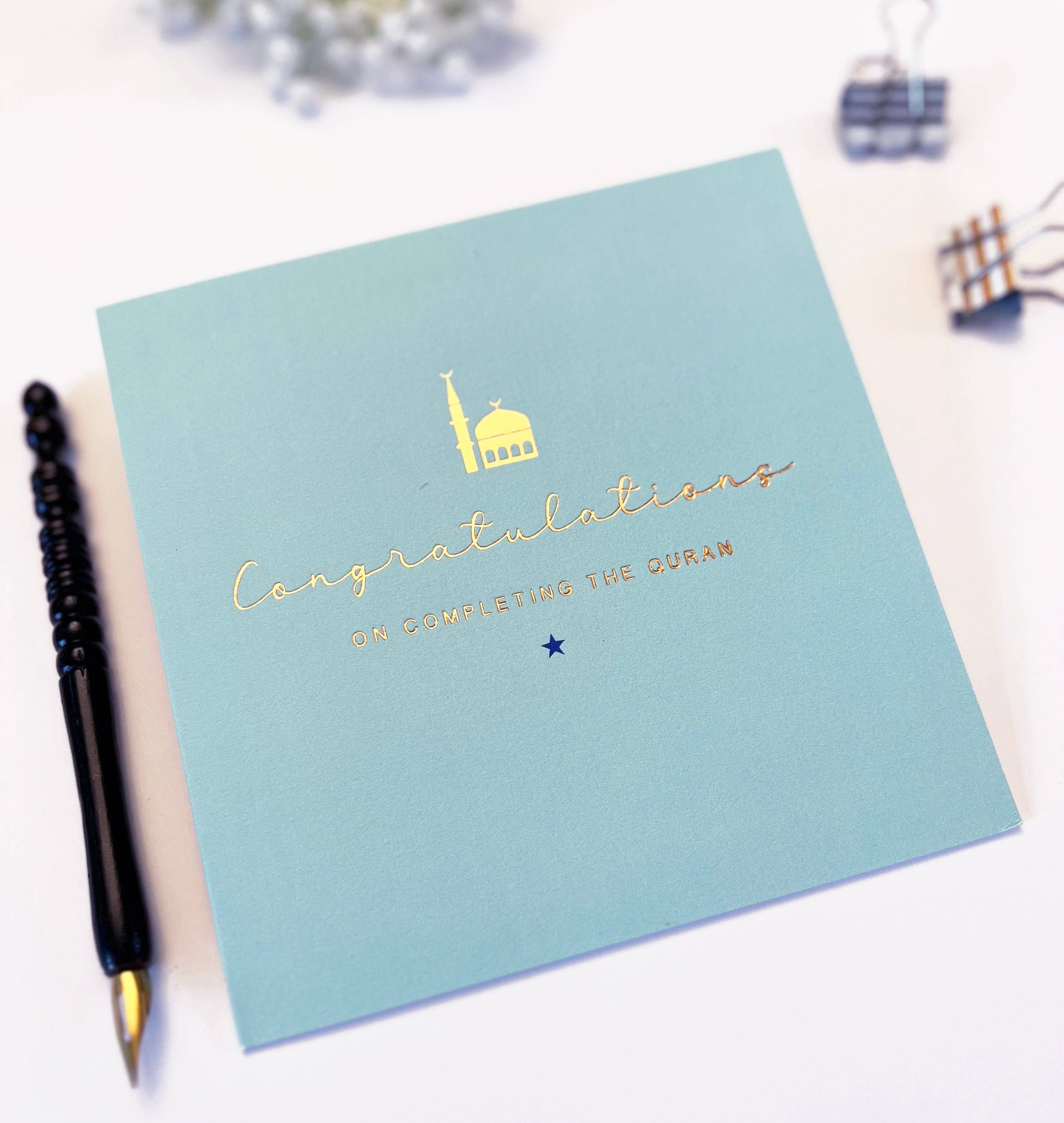 Congratulations on completing the Quran