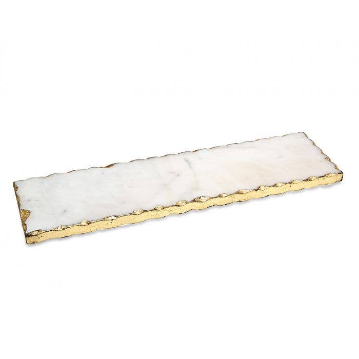 Marble Rectangular Tray Gold Edge