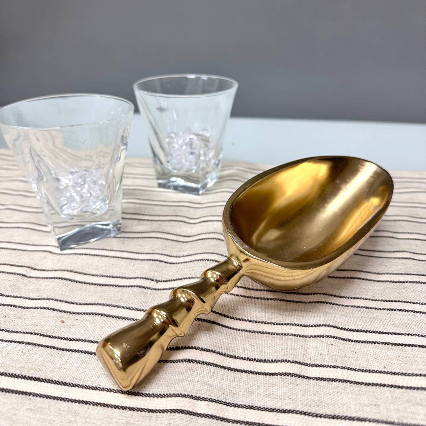 Gilded Aluminum Scoop