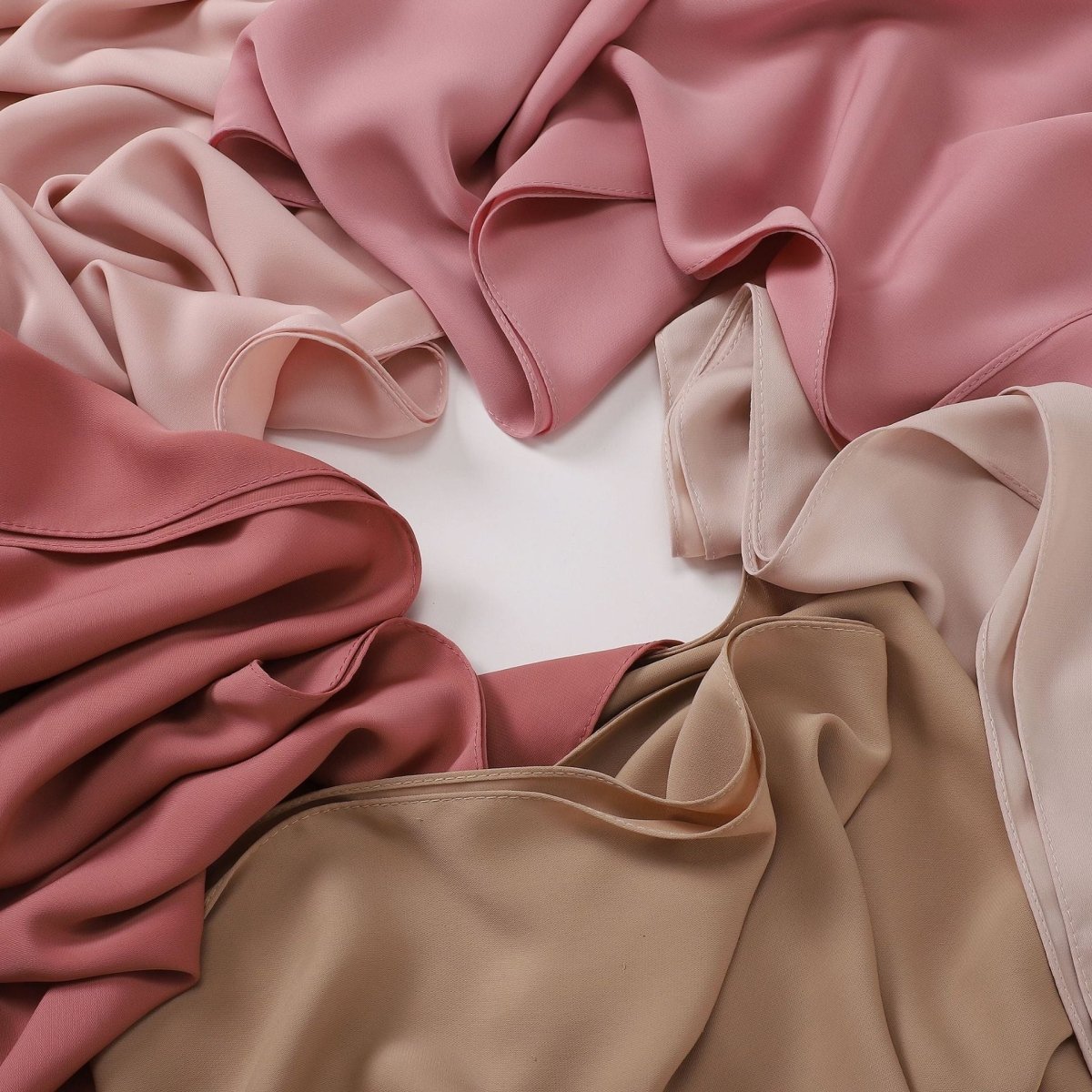 Crinkle-Resistant Long Hijab Silk-Like Hijab