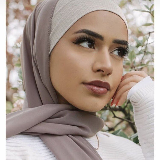 Elastic Ribbed Versatile Underscarf‌
