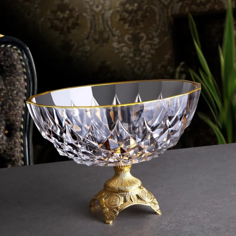 Gold Crystal Snack/Fruit Bowl