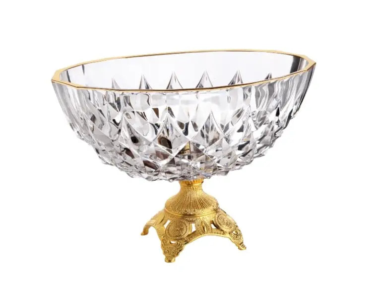 Gold Crystal Snack/Fruit Bowl