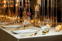 Set of 6 Small Glasses on Gold Ball Pedestal